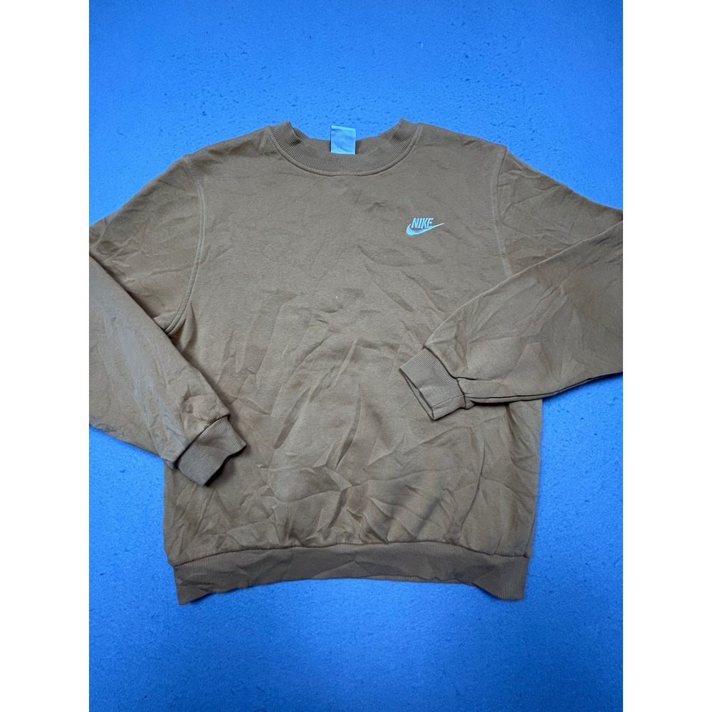 Nike Sweatshirt Cotton Polyester Tan XL Mens